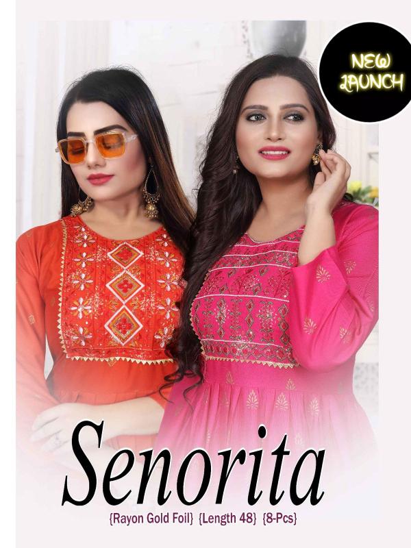 Ft Senorita Vol 1 Rayon Designer Exclusive Kurti Collection